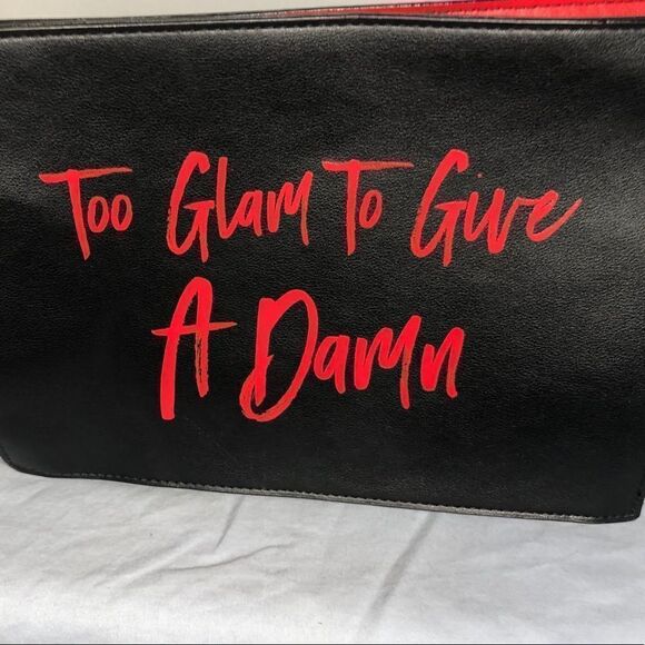 Victoria’s Secret TOO GLAM TO GIVE A D*** wristlet - Picture 2 of 11